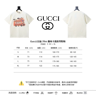GUCCI 26SS Cartoon Series Short Sleeve T-Shirt Style 2 02