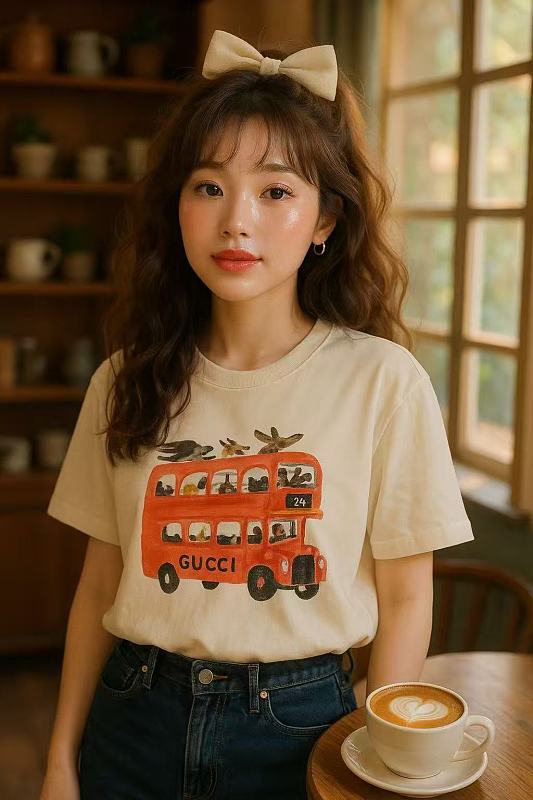 GUCCI 26SS Cartoon Series Short Sleeve T-Shirt Style 2