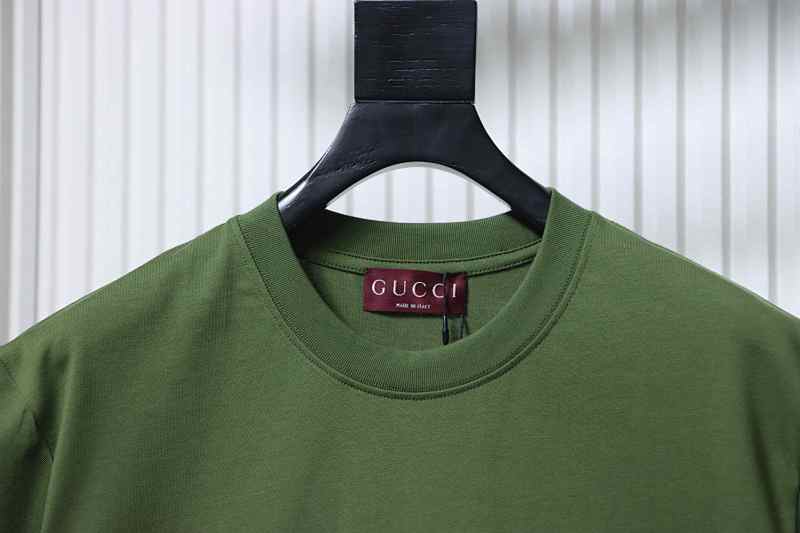 GUCCI 26SS Double G Embroidery Short Sleeve T-Shirt Style 4