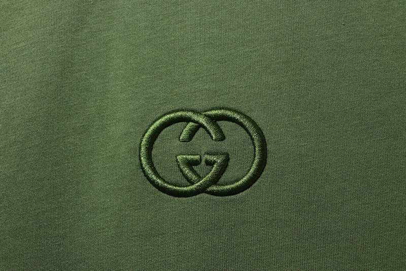 GUCCI 26SS Double G Embroidery Short Sleeve T-Shirt Style 4
