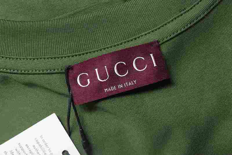 GUCCI 26SS Double G Embroidery Short Sleeve T-Shirt Style 4