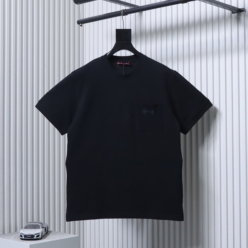 GUCCI 26SS Horsebit Embroidery Short Sleeve T-Shirt Style 1
