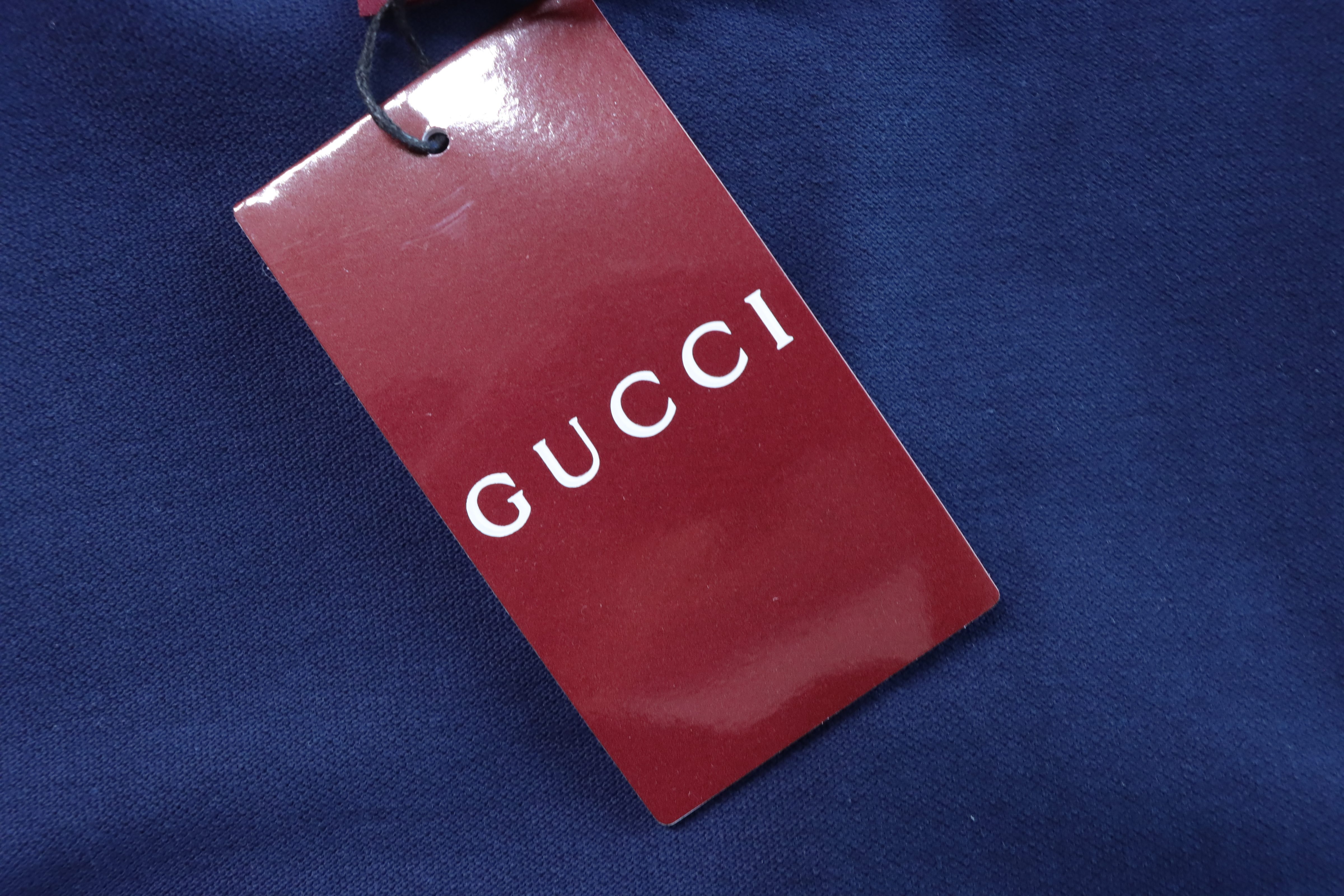 GUCCI 26SS Horsebit Embroidery Short Sleeve T-Shirt Style 2