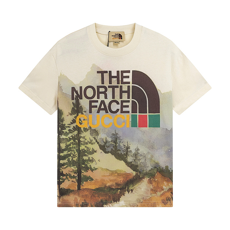 GUCCI Apricot Short Sleeve T-Shirt Style 535