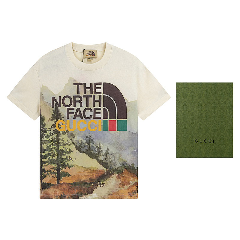GUCCI Apricot Short Sleeve T-Shirt Style 535