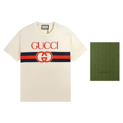 GUCCI Apricot Short Sleeve T-Shirt Style 560 02