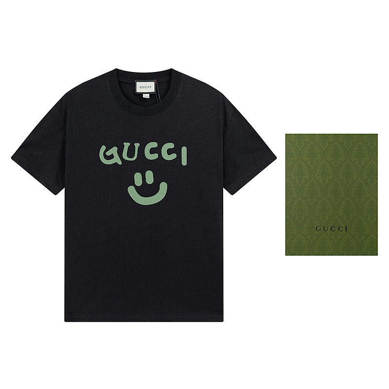 GUCCI Black Apricot Short Sleeve T-Shirt Style 503