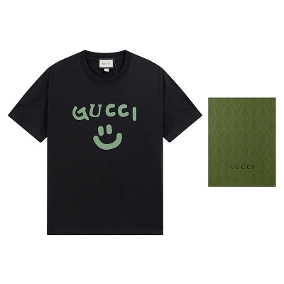 GUCCI Black Apricot Short Sleeve T-Shirt Style 503 02