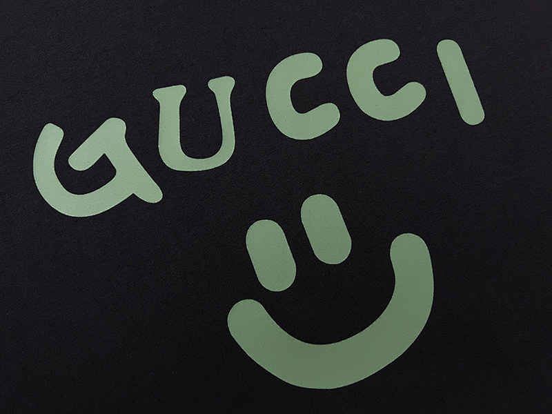 GUCCI Black Apricot Short Sleeve T-Shirt Style 503