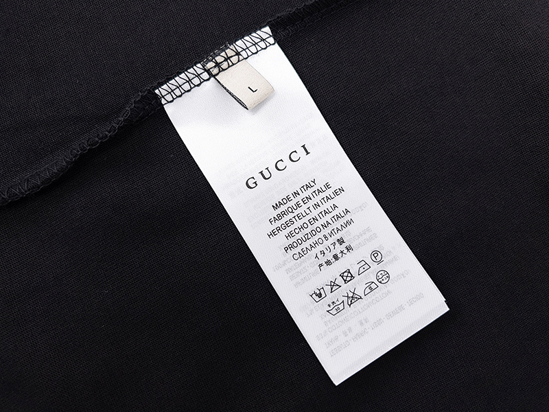 GUCCI Black Apricot Short Sleeve T-Shirt Style 503