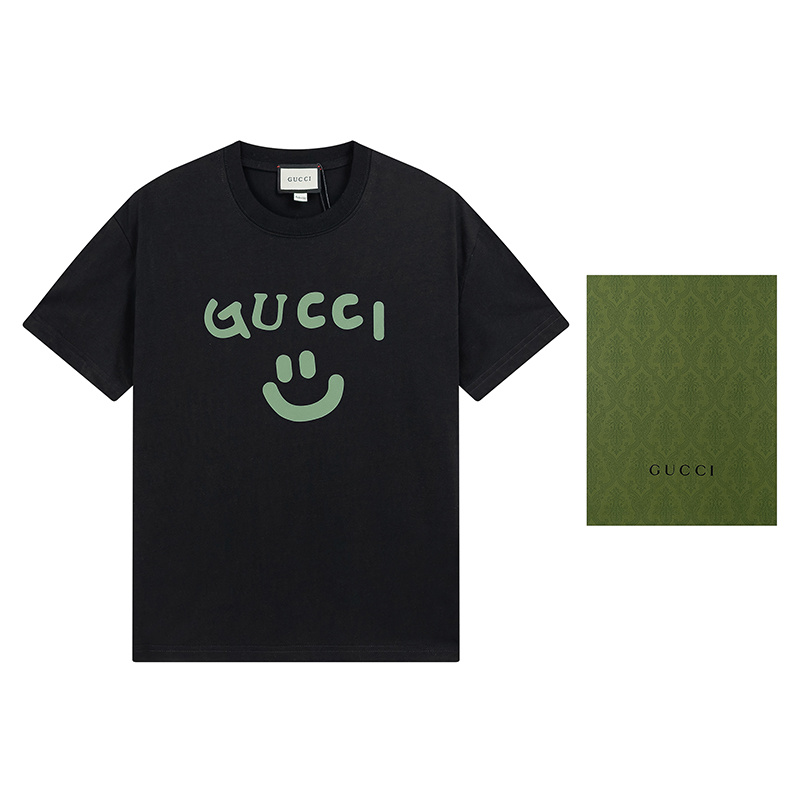 GUCCI Black Apricot Short Sleeve T-Shirt Style 503