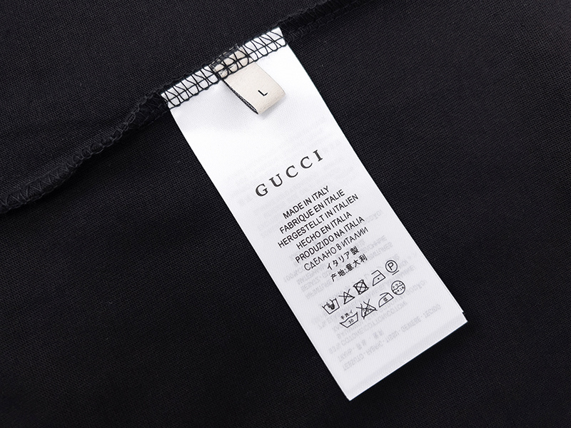 GUCCI Black Apricot Short Sleeve T-Shirt Style 503