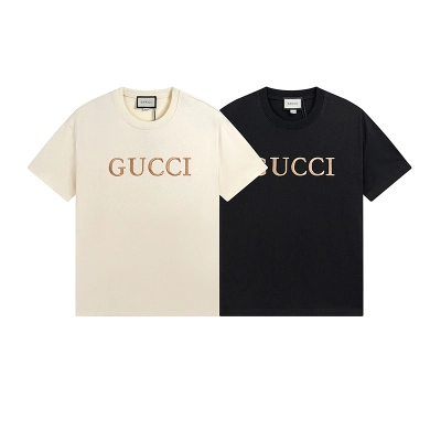GUCCI Black Apricot Short Sleeve T-Shirt Style 508 01