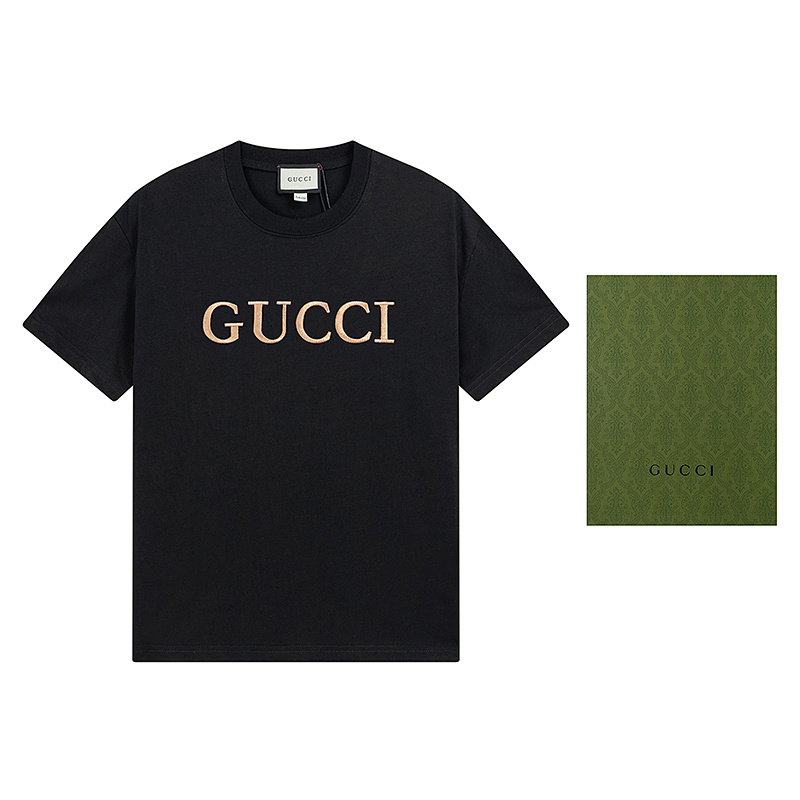 GUCCI Black Apricot Short Sleeve T-Shirt Style 508
