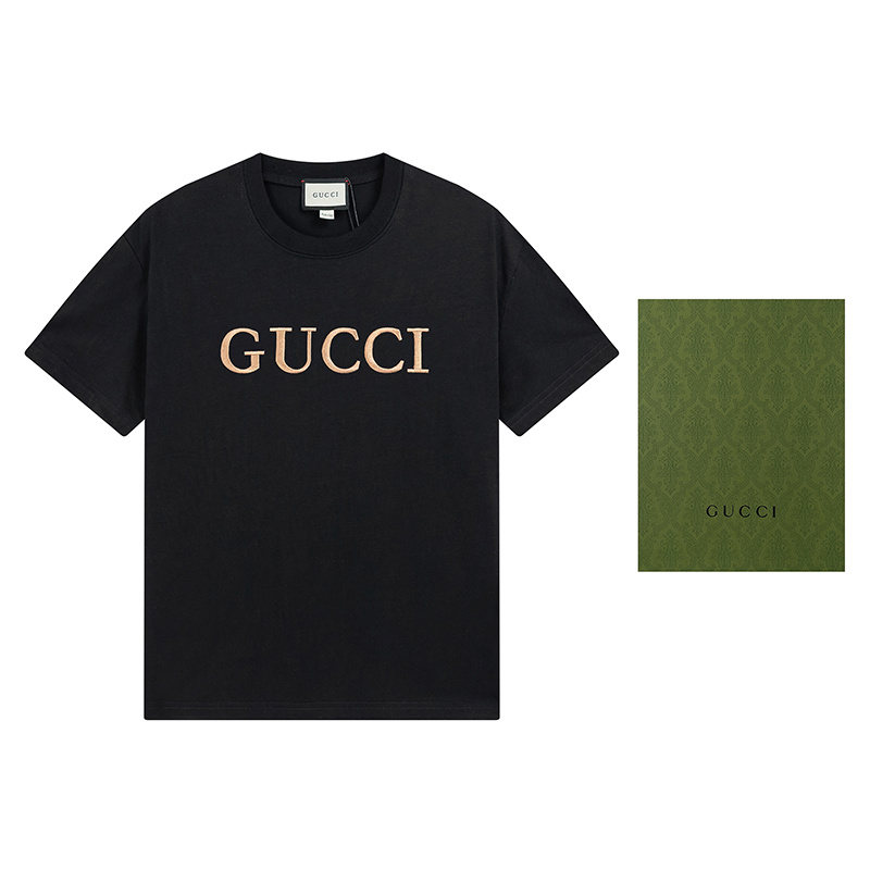 GUCCI Black Apricot Short Sleeve T-Shirt Style 508