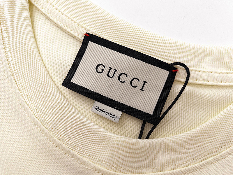 GUCCI Black Apricot Short Sleeve T-Shirt Style 520
