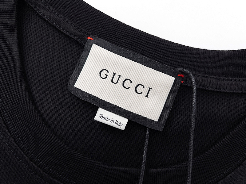 GUCCI Black Apricot Short Sleeve T-Shirt Style 520