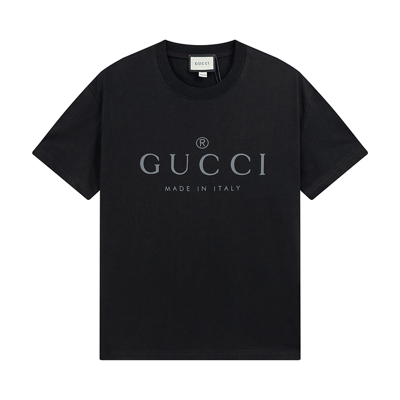 GUCCI Black Apricot Short Sleeve T-Shirt Style 520