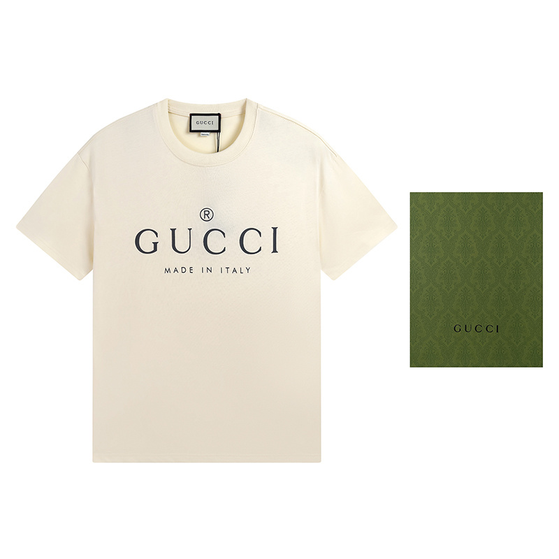 GUCCI Black Apricot Short Sleeve T-Shirt Style 520