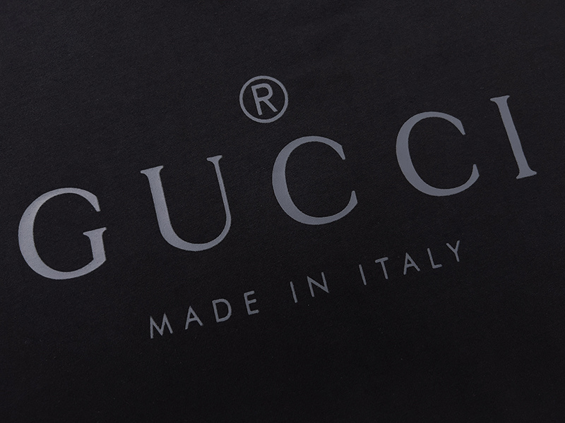 GUCCI Black Apricot Short Sleeve T-Shirt Style 520