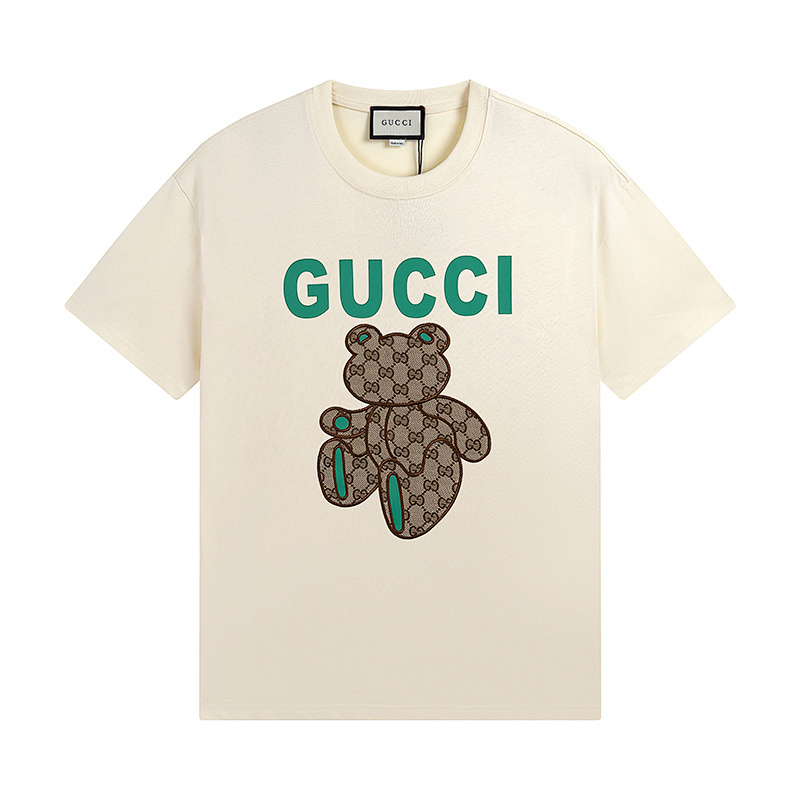 GUCCI Black Apricot Short Sleeve T-Shirt Style 542