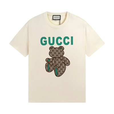 GUCCI Black Apricot Short Sleeve T-Shirt Style 542 02