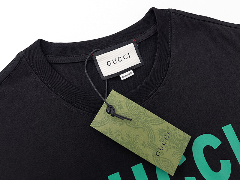 GUCCI Black Apricot Short Sleeve T-Shirt Style 542