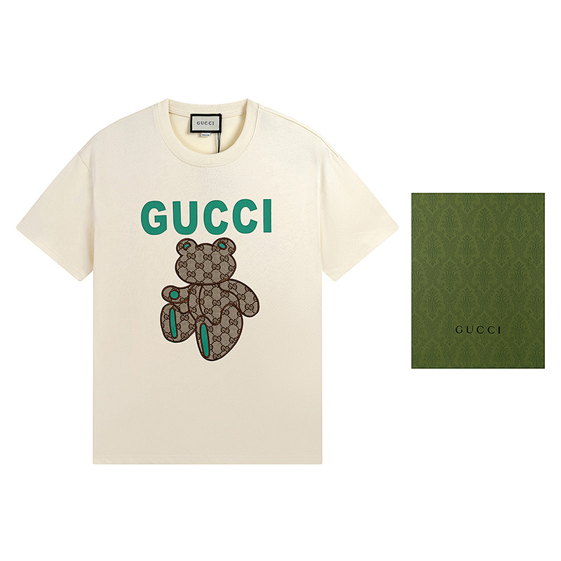 GUCCI Black Apricot Short Sleeve T-Shirt Style 542