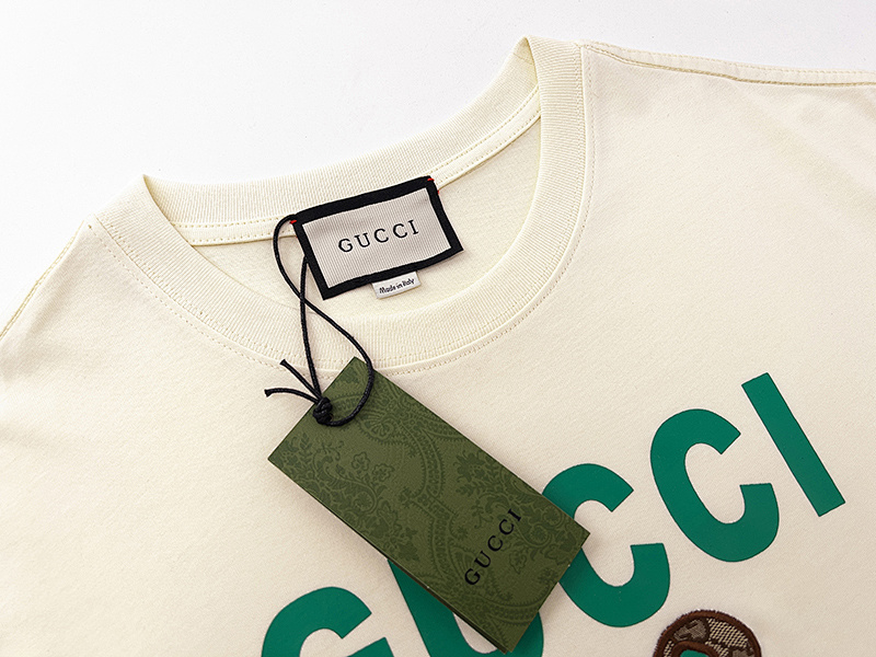 GUCCI Black Apricot Short Sleeve T-Shirt Style 542