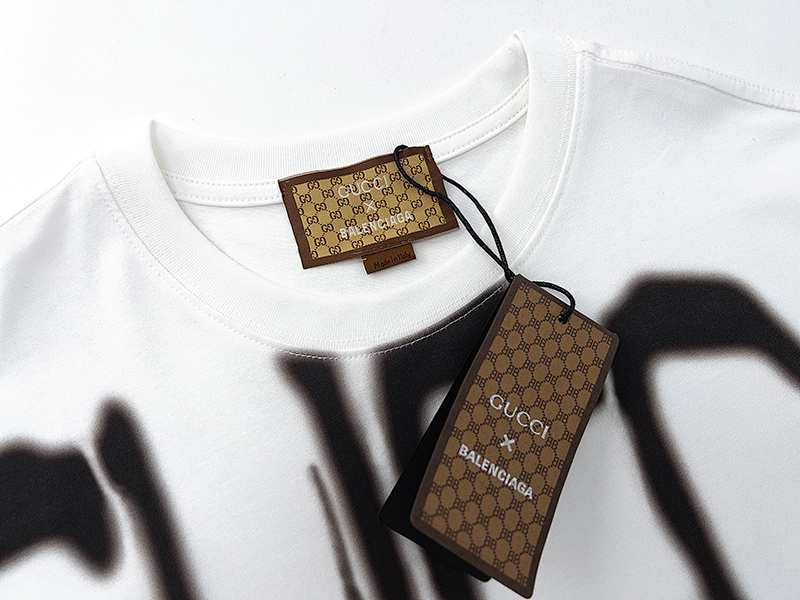 GUCCI Black White Short Sleeve T-Shirt Style 512