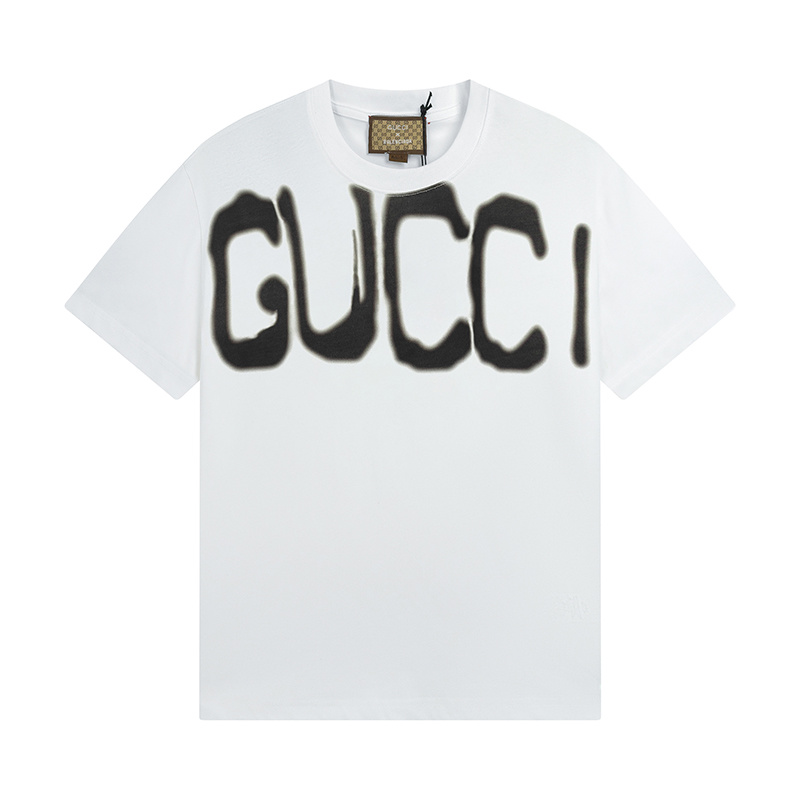 GUCCI Black White Short Sleeve T-Shirt Style 512