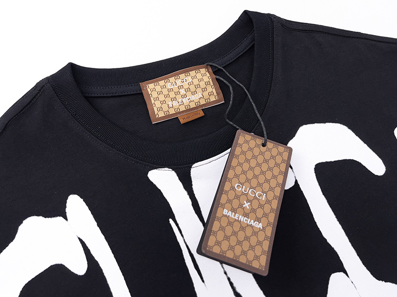 GUCCI Black White Short Sleeve T-Shirt Style 512