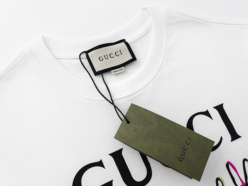GUCCI Black White Short Sleeve T-Shirt Style 580
