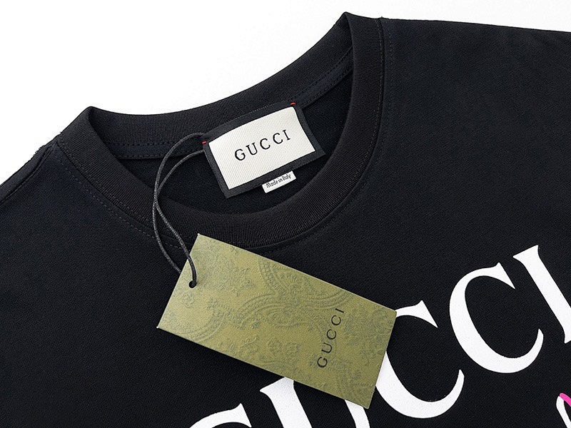 GUCCI Black White Short Sleeve T-Shirt Style 580