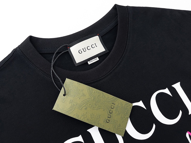 GUCCI Black White Short Sleeve T-Shirt Style 580