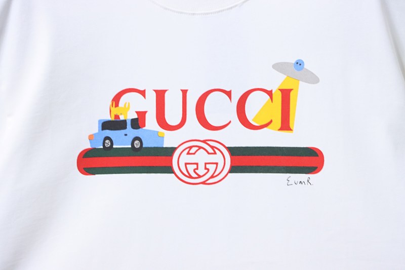 GUCCI Cartoon Print Short Sleeve T-Shirt
