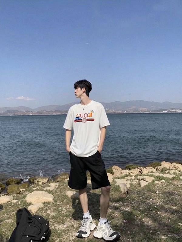 GUCCI Cartoon Print Short Sleeve T-Shirt