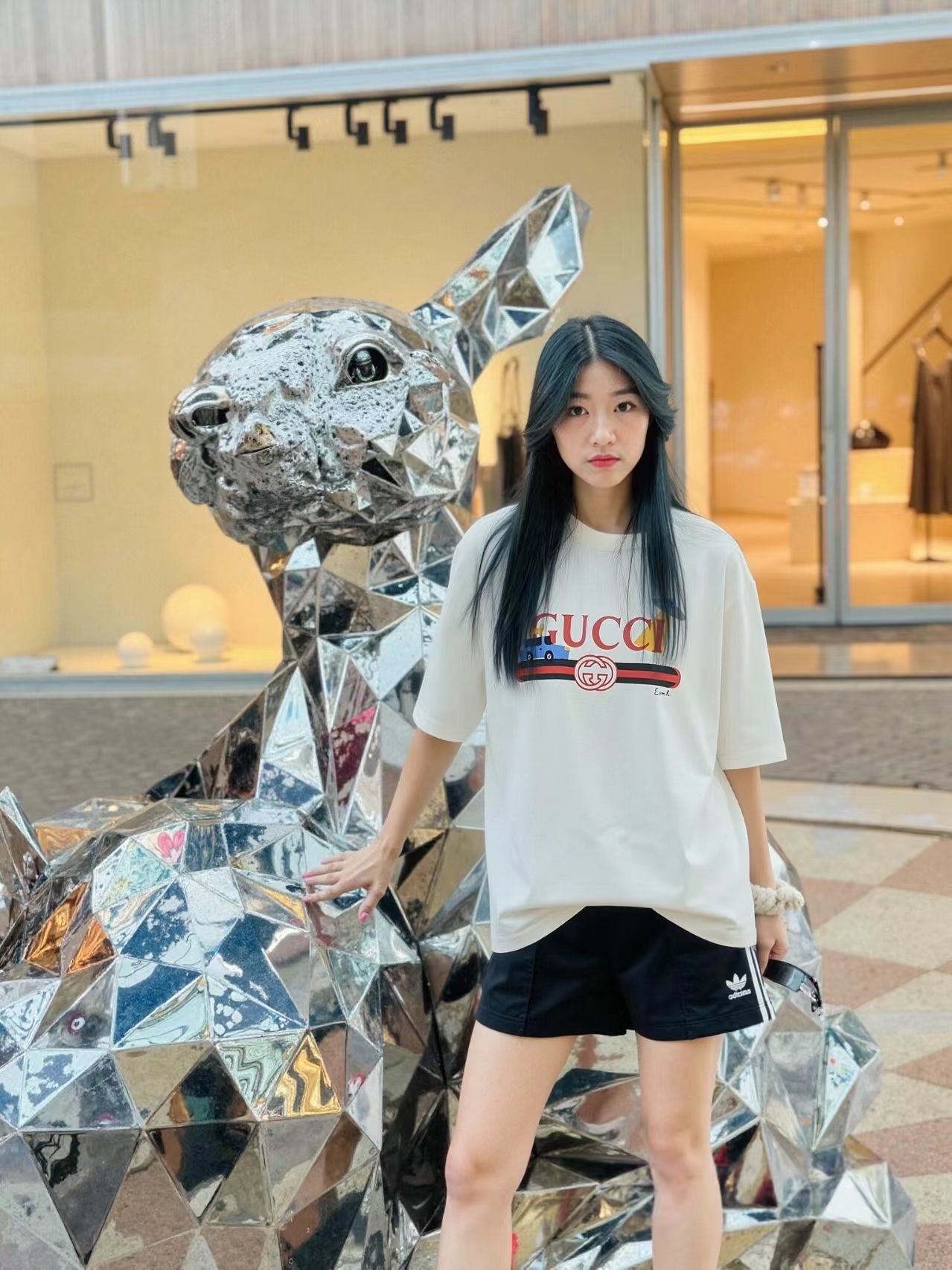 GUCCI Cartoon Print Short Sleeve T-Shirt