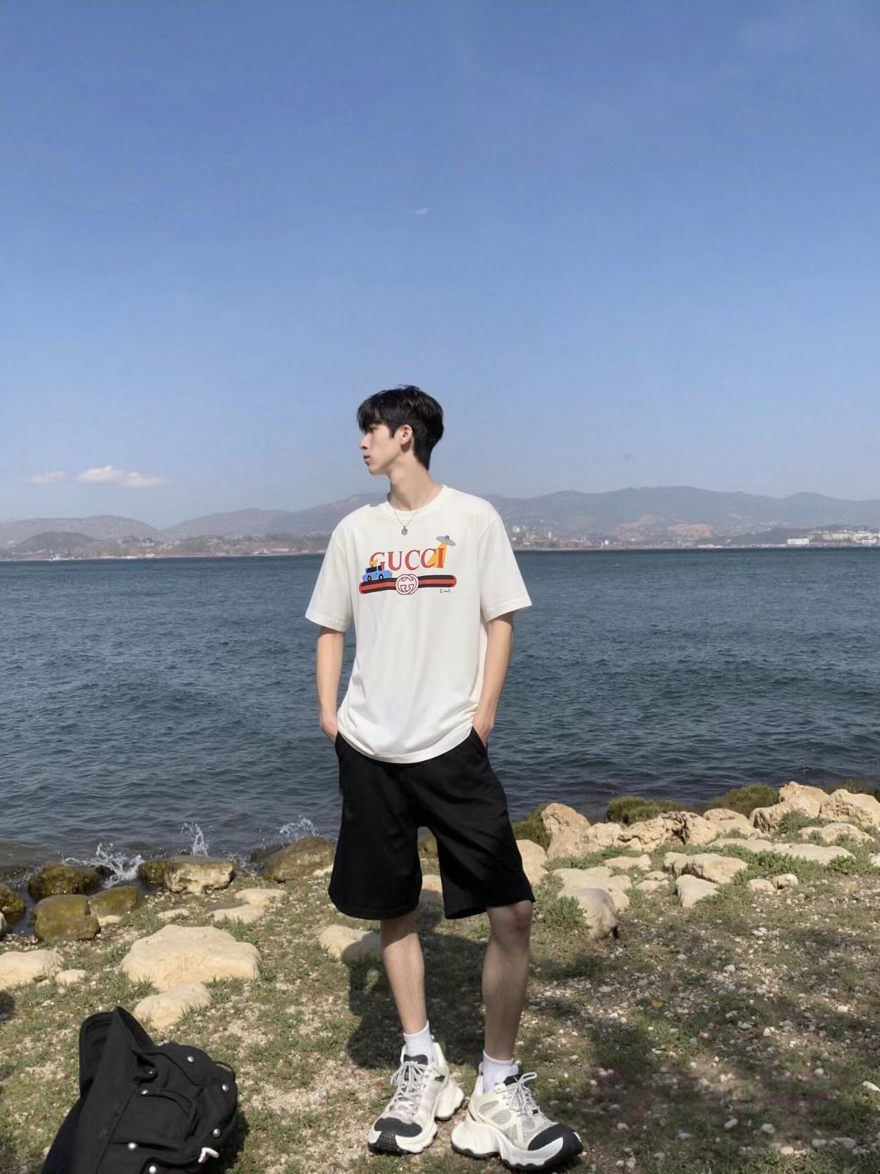 GUCCI Cartoon Print Short Sleeve T-Shirt