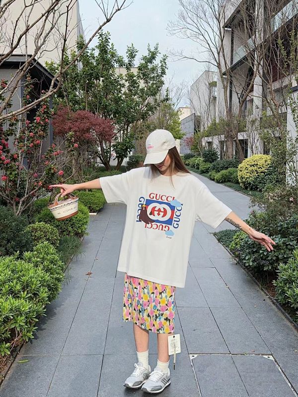 GUCCI Cartoon Short Sleeve T-Shirt