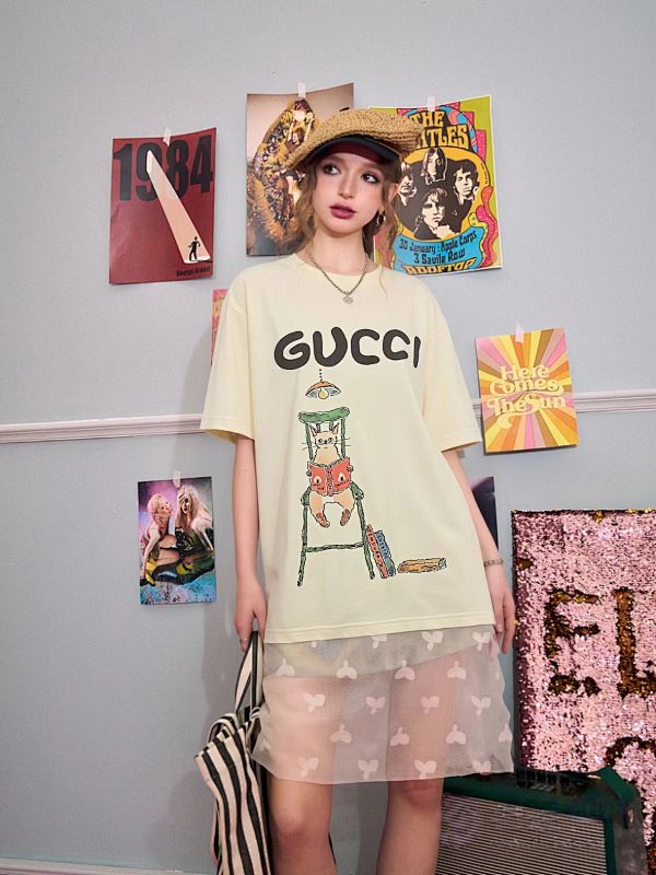 GUCCI Cartoon Short Sleeve T-Shirt Style 2