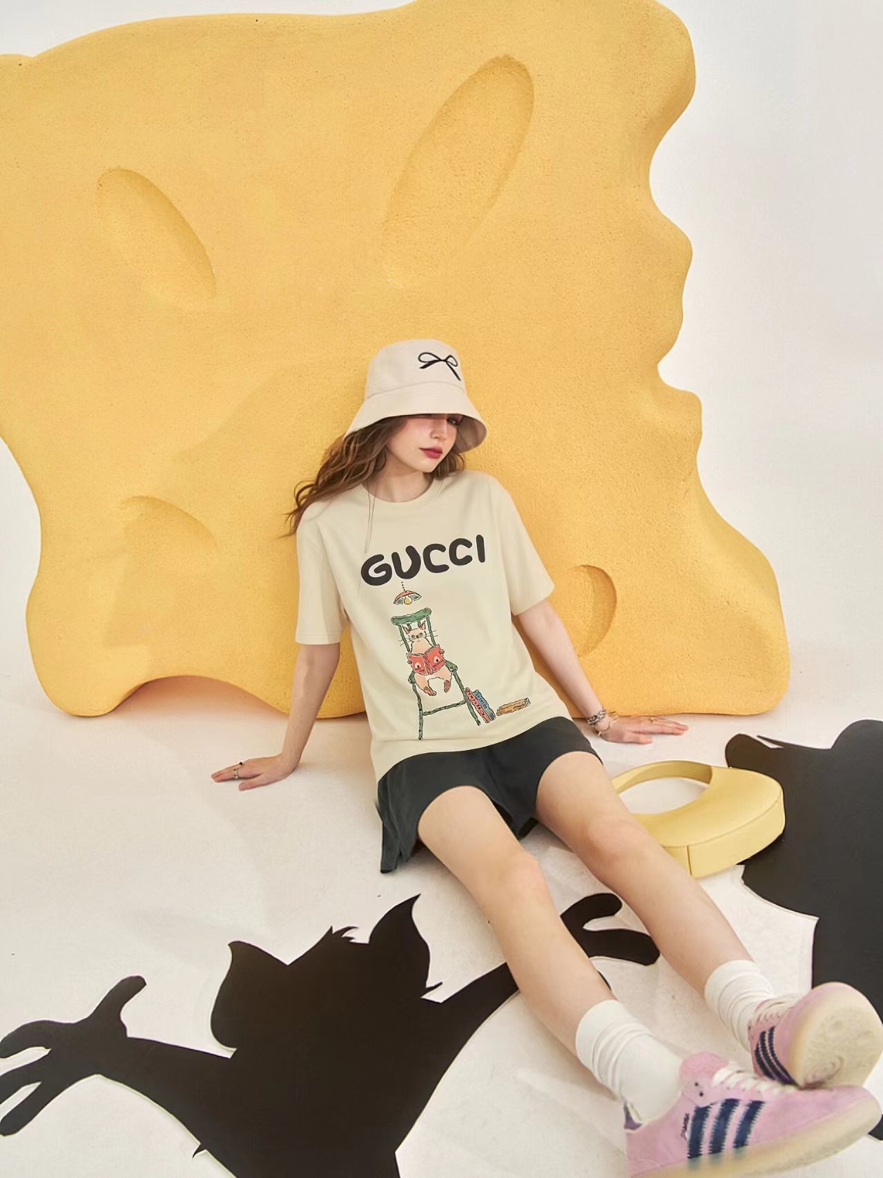 GUCCI Cartoon Short Sleeve T-Shirt Style 2
