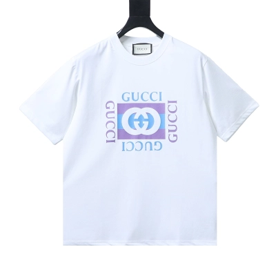 GUCCI Classic Square Square Print Short Sleeve T-Shirt Style 1 01