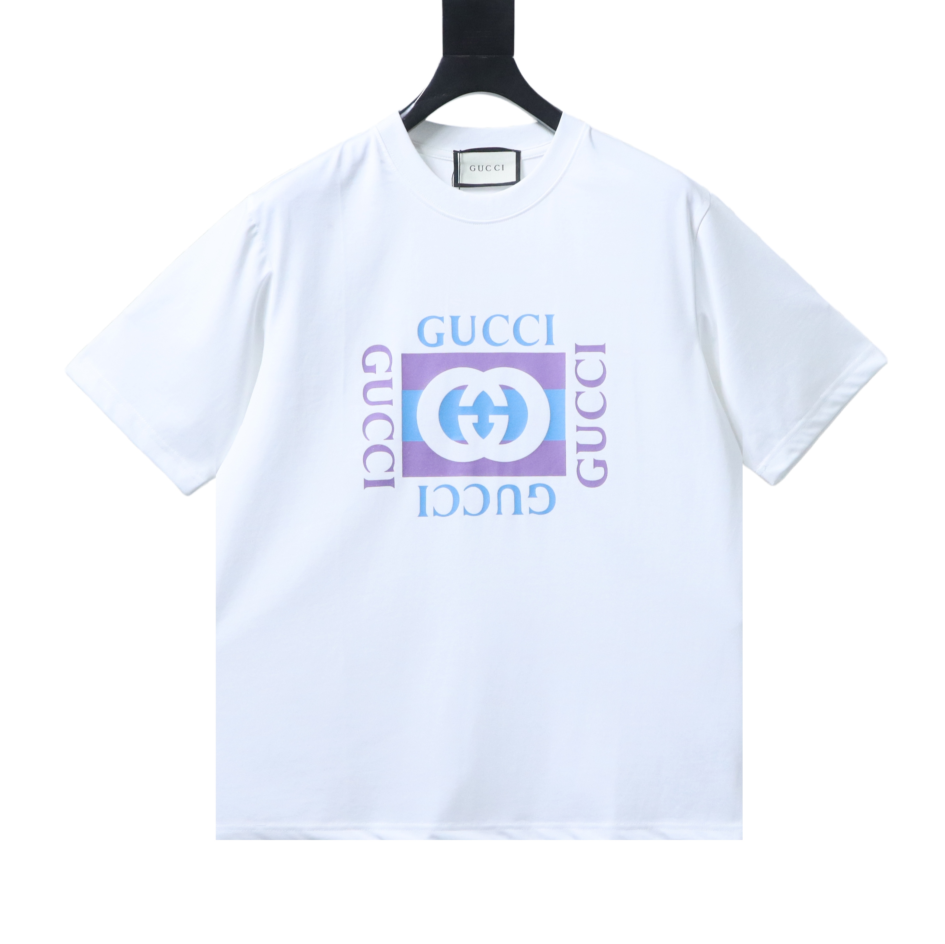GUCCI Classic Square Square Print Short Sleeve T-Shirt Style 1