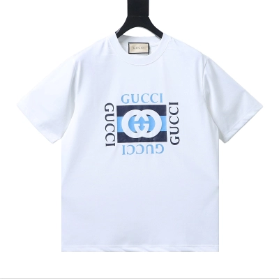 GUCCI Classic Square Square Print Short Sleeve T-Shirt Style 2 01