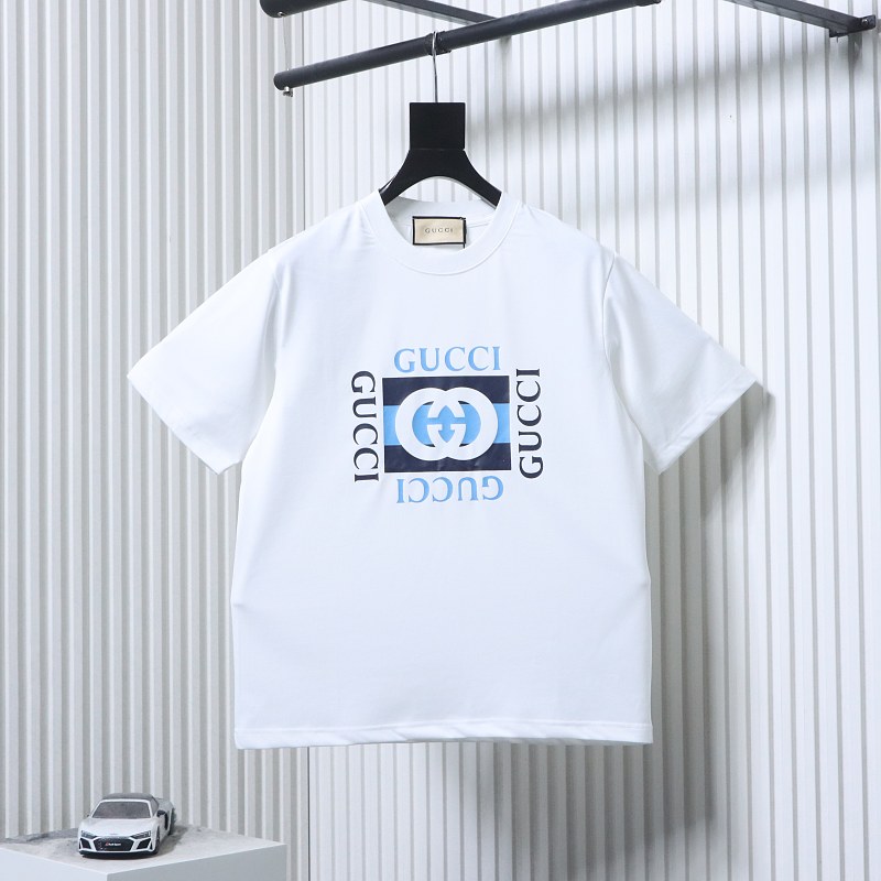GUCCI Classic Square Square Print Short Sleeve T-Shirt Style 2