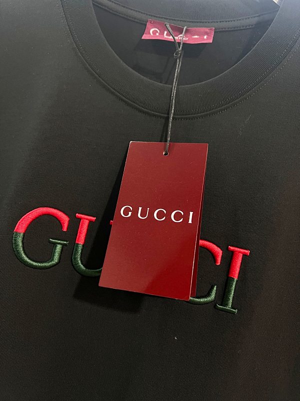GUCCI Contrast Crew Neck Short Sleeve T-Shirt Style 1