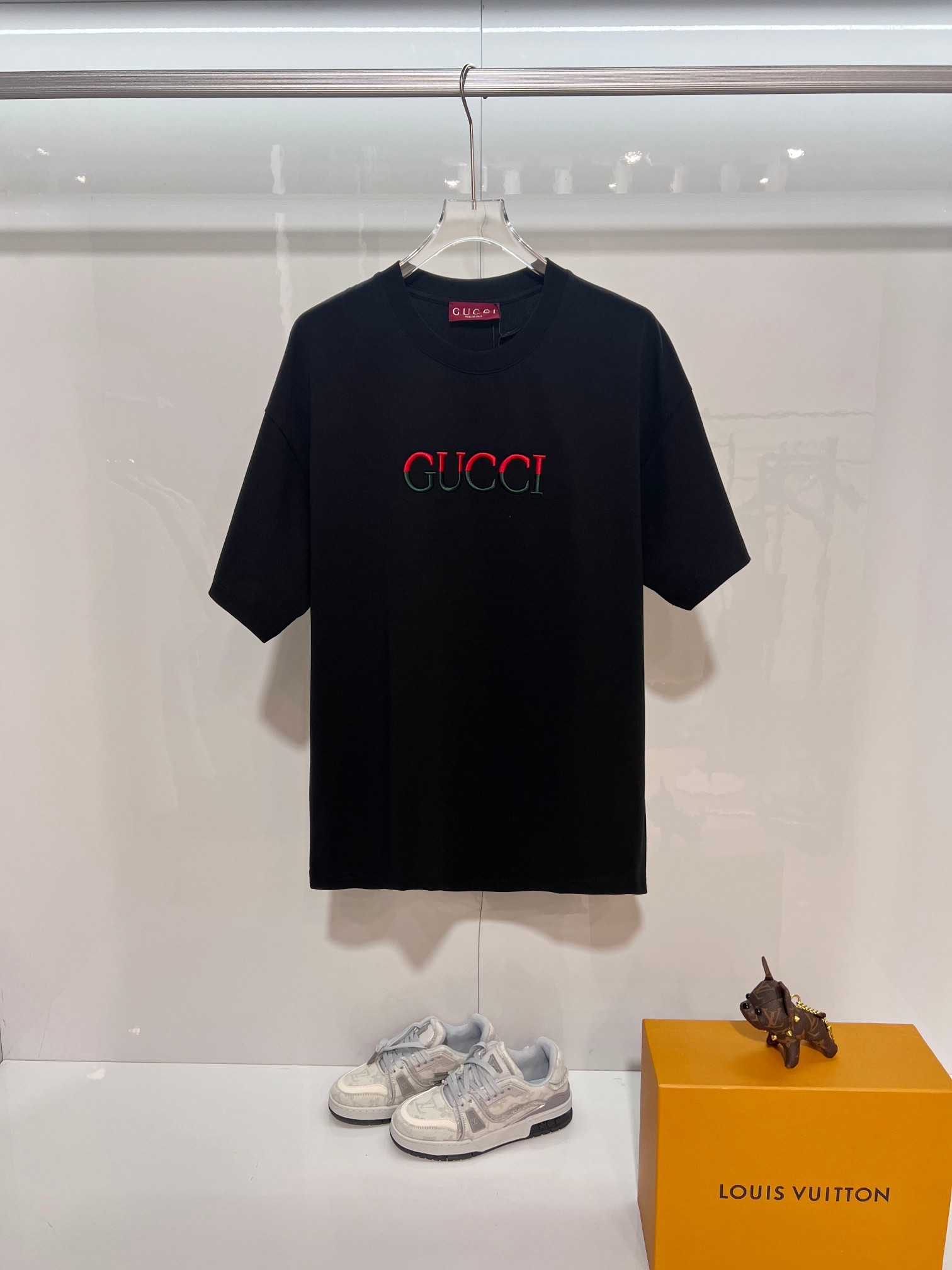 GUCCI Contrast Crew Neck Short Sleeve T-Shirt Style 1