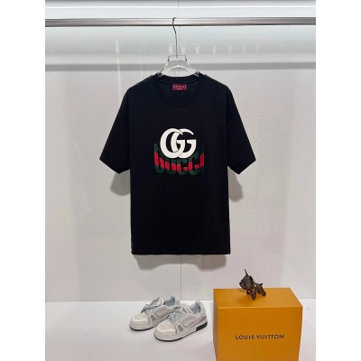 GUCCI Contrast Crew Neck Short Sleeve T-Shirt Style 2 01