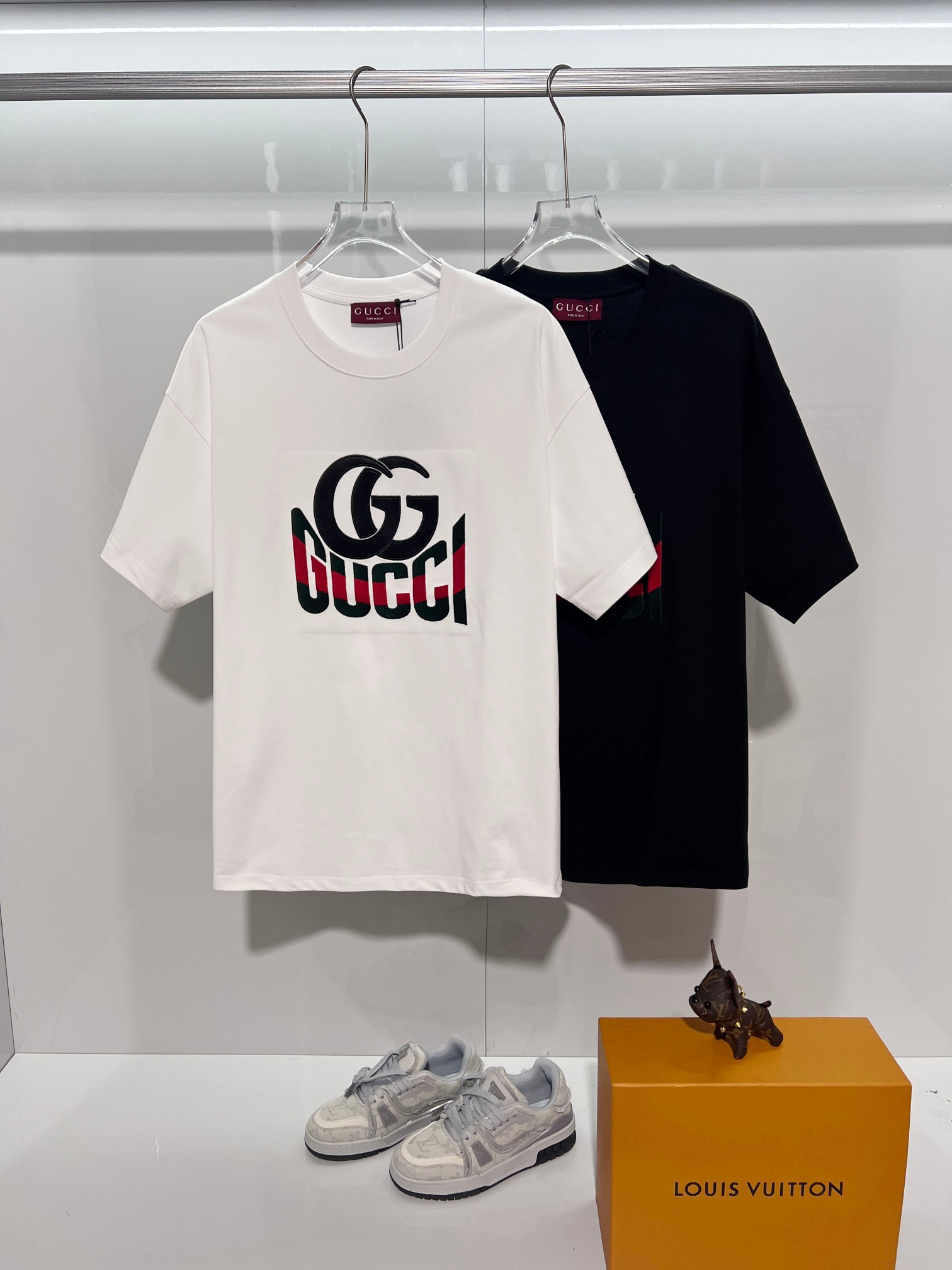 GUCCI Contrast Crew Neck Short Sleeve T-Shirt Style 2